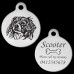 Kooikerhondje Engraved 31mm Large Round Pet Dog ID Tag